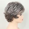 Synthetic Hair Short Haircuts Curly Wig with Bangs Granny Wigs for White Women Asian Cosplay Halloween Costume