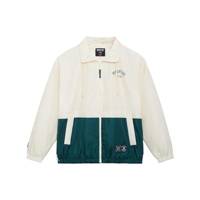 Letter Print Casual Sports Polo Jacket Men Jackets Green AFDSD39-1