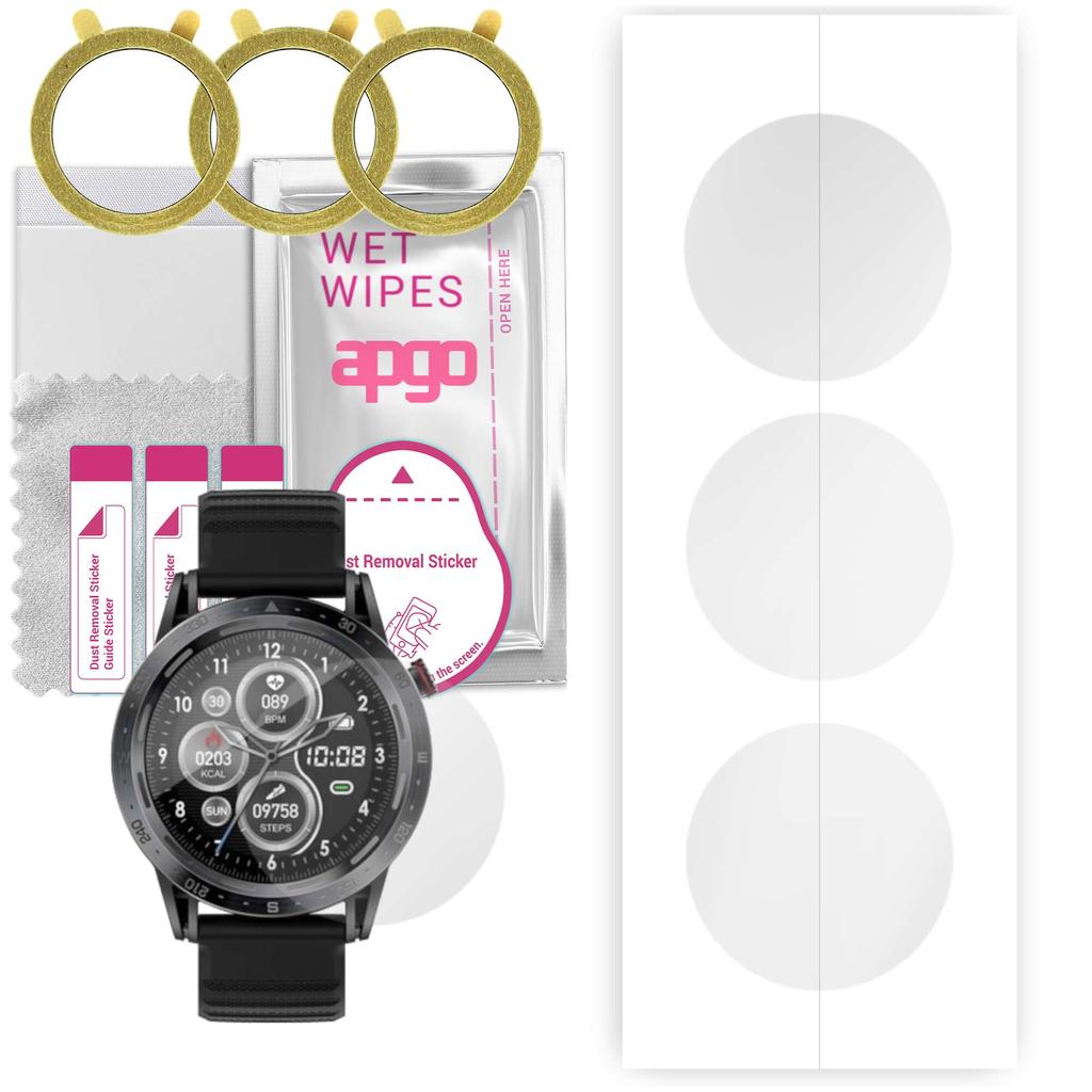 3x apgo Hydrogel Screen Protector pro Colmi SKY7 PRO, hydrogelová fólie, s polohovací vrstvou snadná instalace