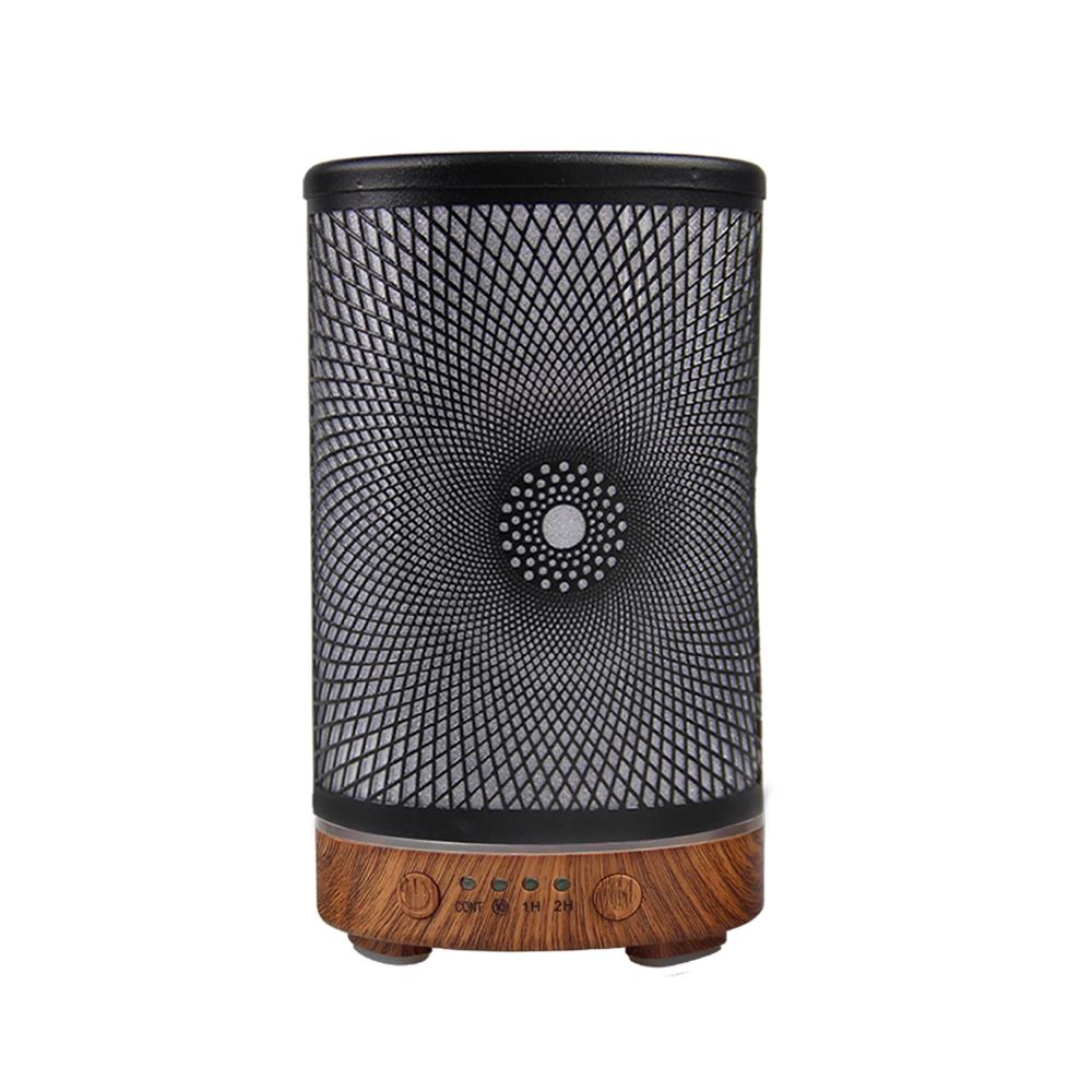 Iron Art Essential Oil Diffuser 100ml Timing Function Ultrasonic Air Humidifier Aroma Diffuser Home Appliance with LED Lights
