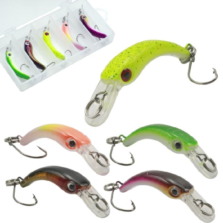 

5pack Realistic Fishing Lures Floating Cranks Baits Minnows Lures Effective Rattles Chamber for Expert And Beginner 1