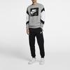 Nike Air Crew Fleece Color Block Pullover American Sweatshirt Men Sweatshirt Gray White 928636-063