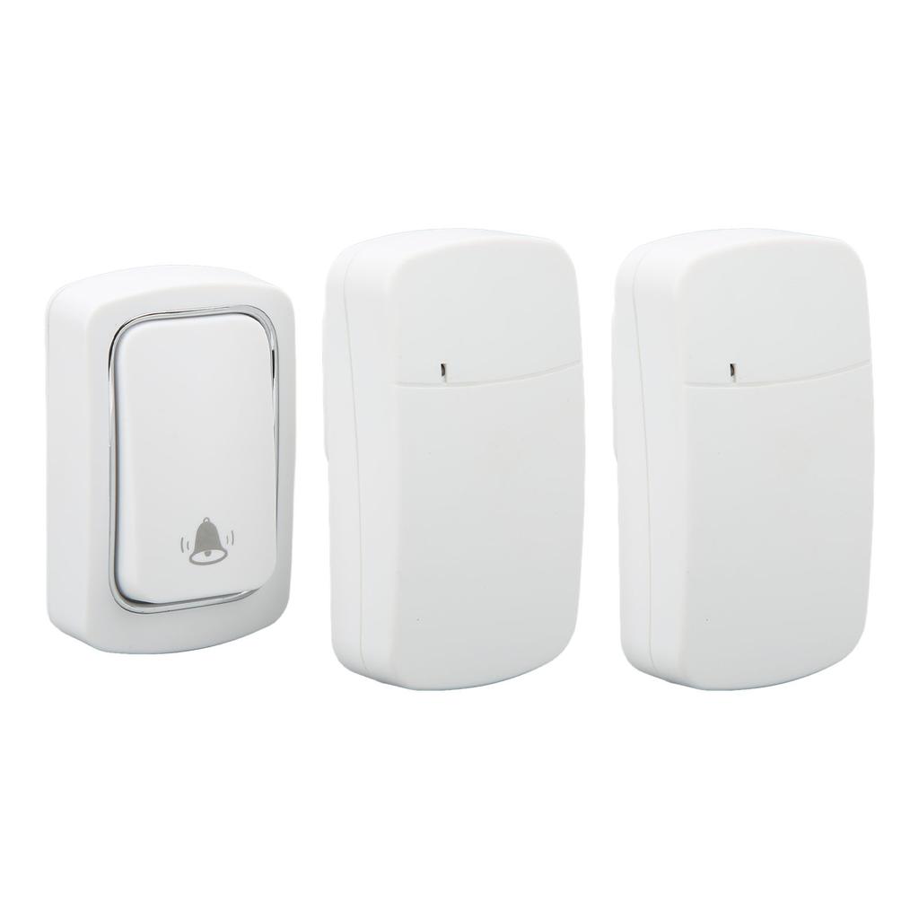 Wireless Doorbell Set Battery Free Self Powered Door Bell 2 Receivers Waterproof Wireless Doorbell AC