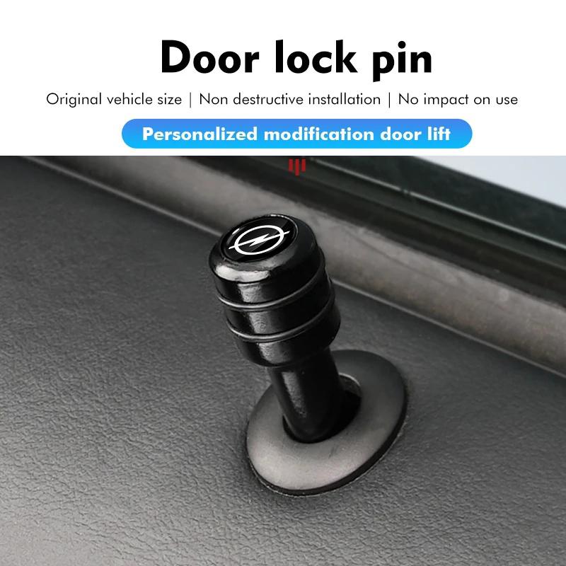 New aluminum alloy car anti-theft door lock pin for door interior For Opel Insignia Astra Antara Meriva Zafira H G Corsa