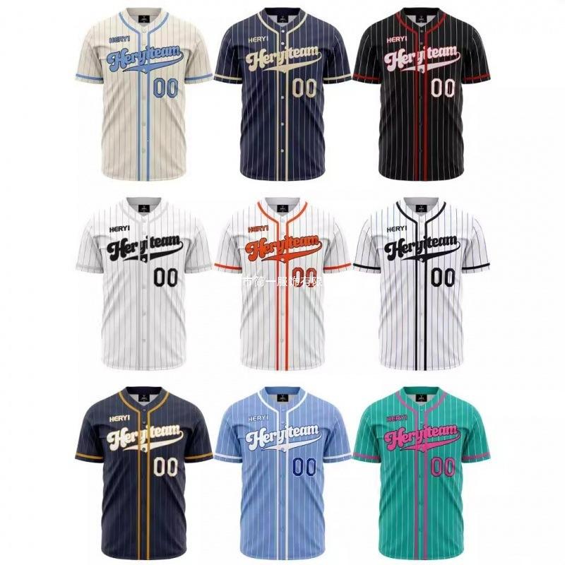 Amerikanisches Retro-Alphabet High Street Trendiges Baseball-Trikot Modisches Schnelltrocknendes Atmungsaktives 3D-Digitaldruck Kurzärmeliges Oberteil