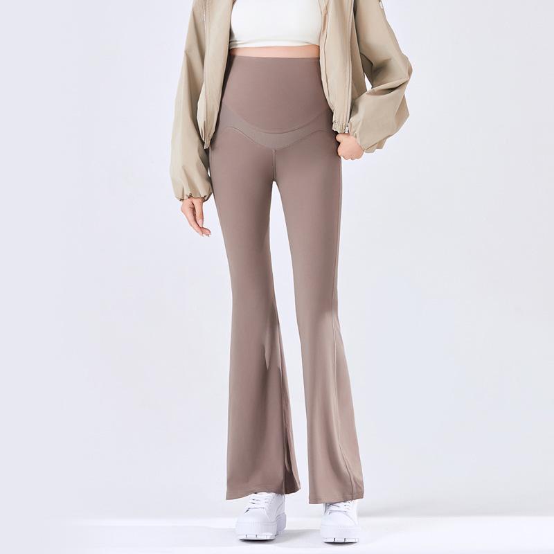 Pregnant women shark horn pants spring and autumn new models do not restrain the stomach to wear belly support yoga leggings spring and summer
