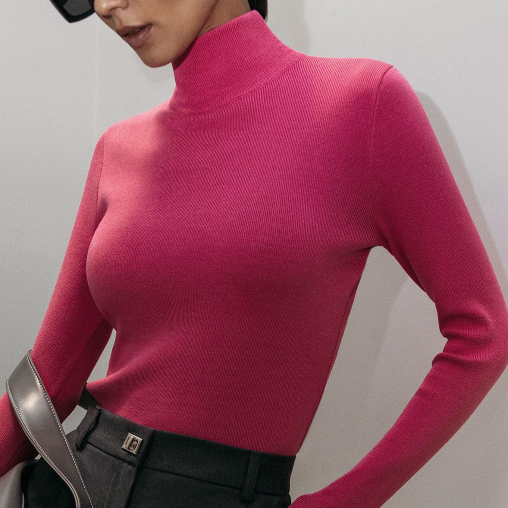 

Женские осенние и зимние нижние рубашки, новые полуводолазки, элегантная одежда, тонкие и теплые, внутренние свитера с длинными рукавами S