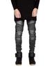 Trendige Slim-Fit Biker Motorradjeans - Knitter-Stil