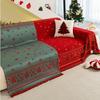 Cat-Proof Chenille Christmas Sofa Towel Holiday Dirt-Resistant Sofa Cover For Home All-Inclusive Knee Blanket For Four Seasons