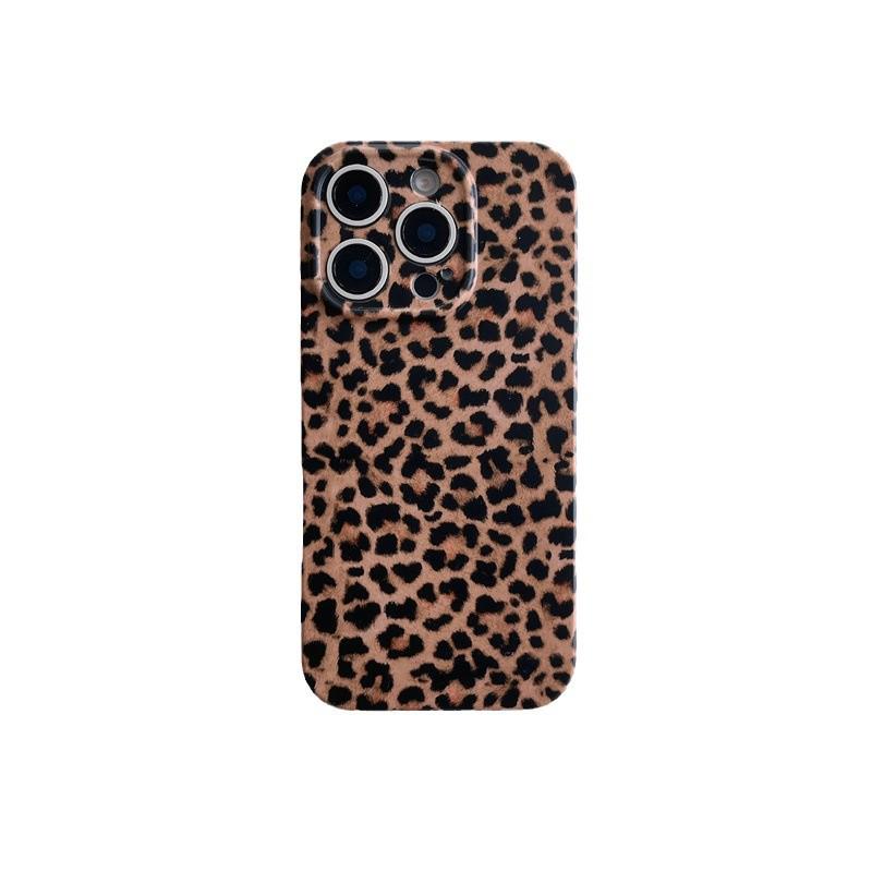 

Leopard Print Bow Phone Case, Brown, Compatible with iPhone 17 Pro Max, 15 Pro, 16 Pro, and 14 Pro. iPhone 13 Pro Max