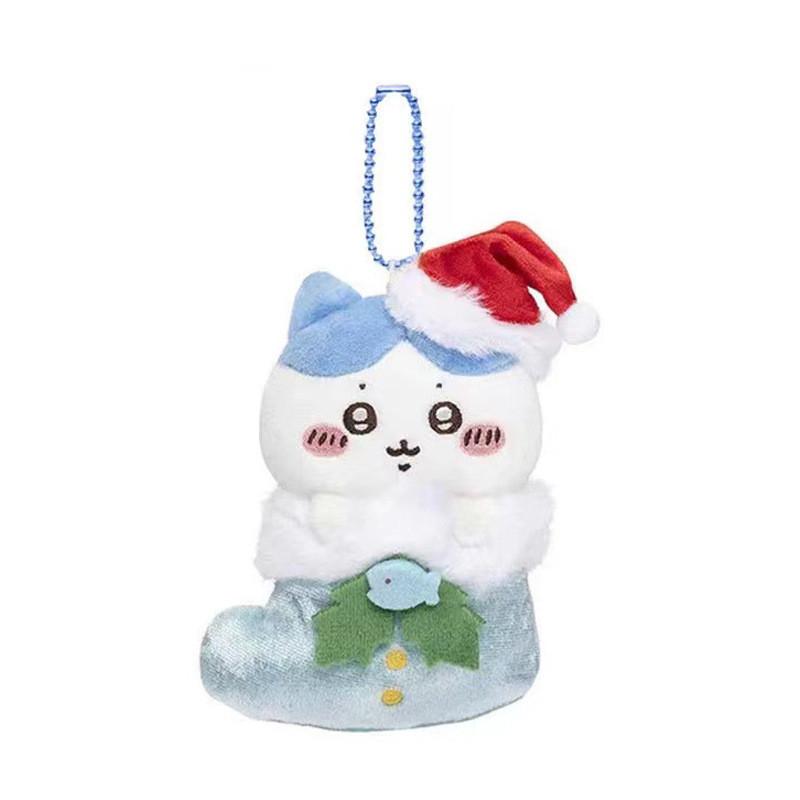 Adorable Christmas Stocking Cat Plush Toy Super Soft Short Plush Cute Gift