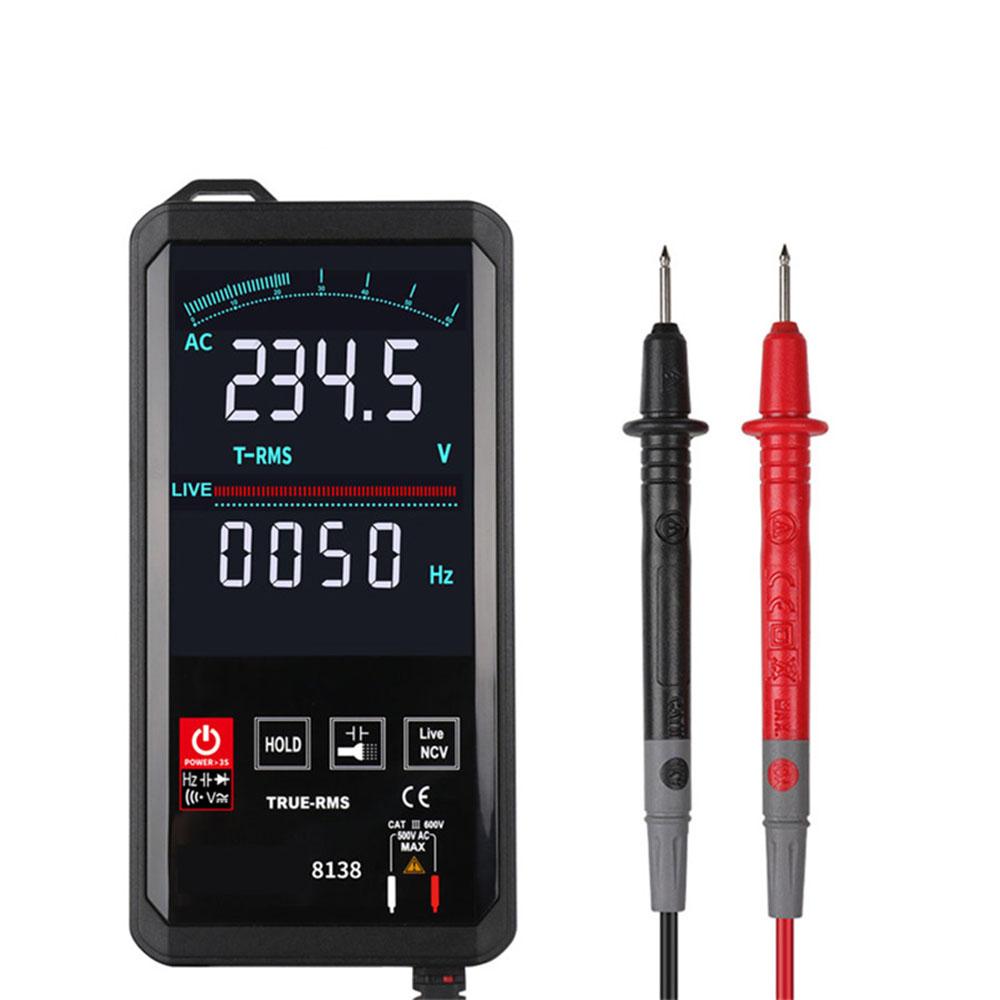 8138 Touch Screen Digital Multimeter 6000 Counts AC/DC True RMS Tester