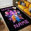 Personalized Name Huntrix Name Living Room Non-Slip Area Rug Soft Carpet for Bedroom Playroom Sofa Office Home Decor Doormat