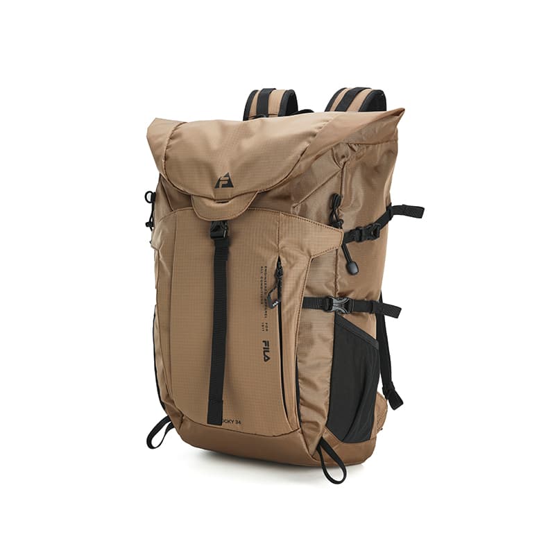 New FILA EXPLORER Fabric Backpack Men's Smoke Plum Khaki A13M547101FMK