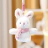 Plush Rabbit Scarf Doll Keychain Toy Animal Pendant Backpack Decoration Gift