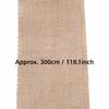 Webbing Yellow Burlap Roll Wired Edge 3Meter Hessian Roll Hessian Fabric Gift Wrapping