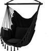 3-Section Folding Iron Pipe Hammock Swing Chair with Anti-Rollover Design