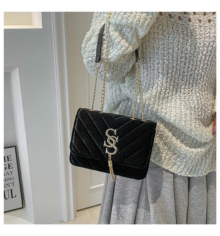 2025 Women's Stylish Small Diamond Pattern Crossbody Chain Handbag