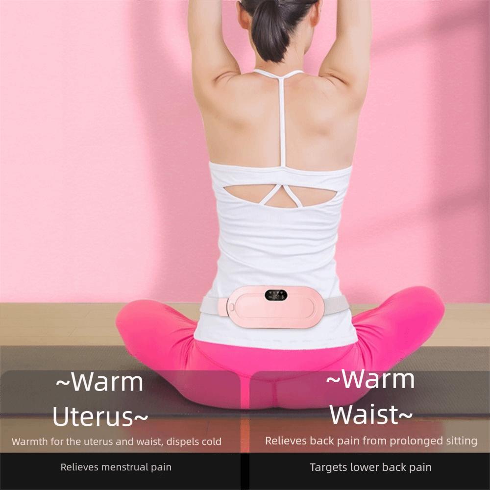 3 Level Temperature Smart Menstrual Heating Pad Vibrating Abdominal Massager  Warm Uterus