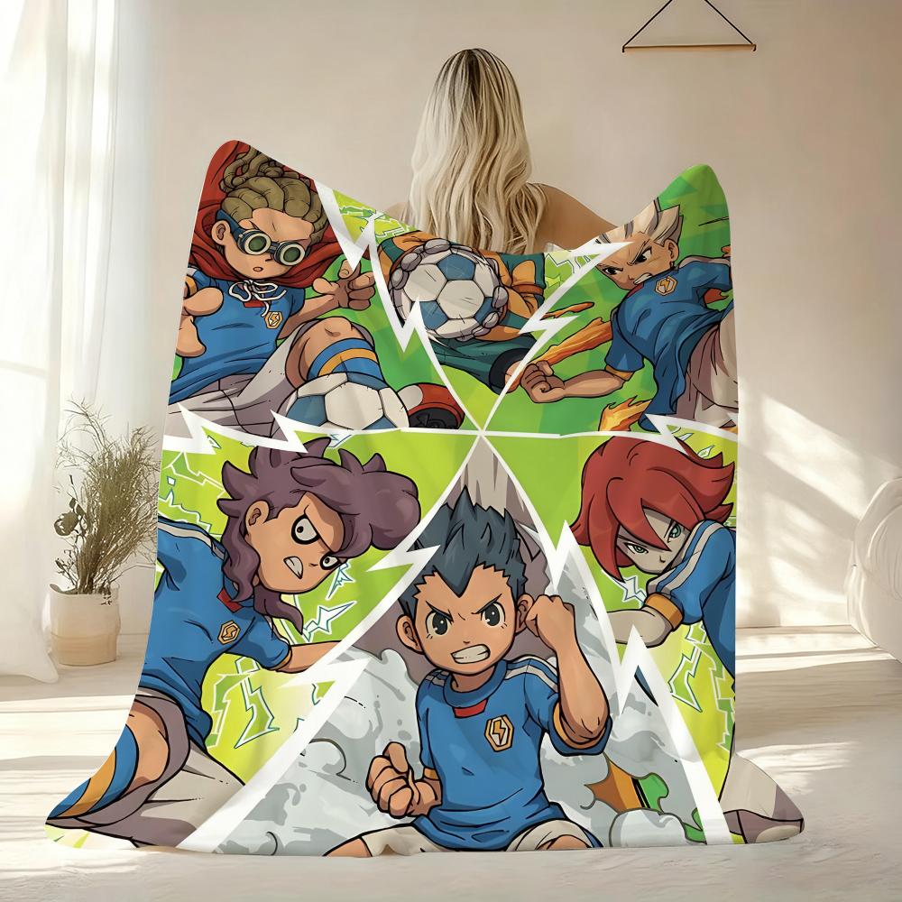 I-Inazuma E-Eleven Аниме Плед Мягкий Фланелевый Плед Легкий Охлаждающий Летний Плед для Дневного Сна на Диван Кровать Диван Путешествия