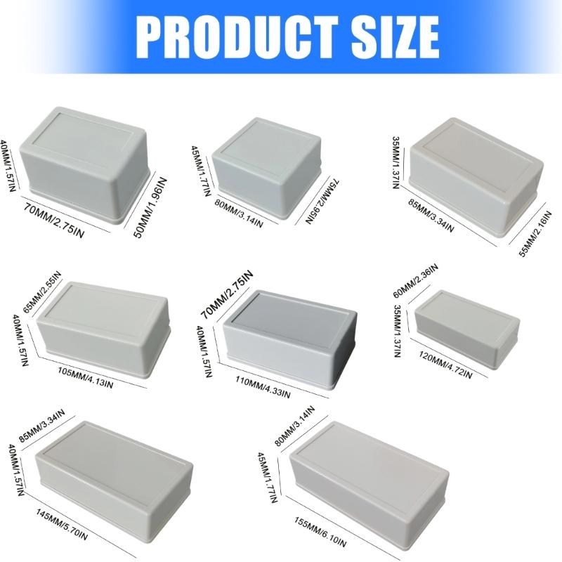 Quick Assembly Plastic Junction Box with Spacious Interior for Efficient Cable Managements and Organization
