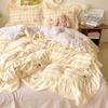 Bed Four-piece Set Washed Cotton Quilt Cover Bed Sheet Dormitory Three-piece Set