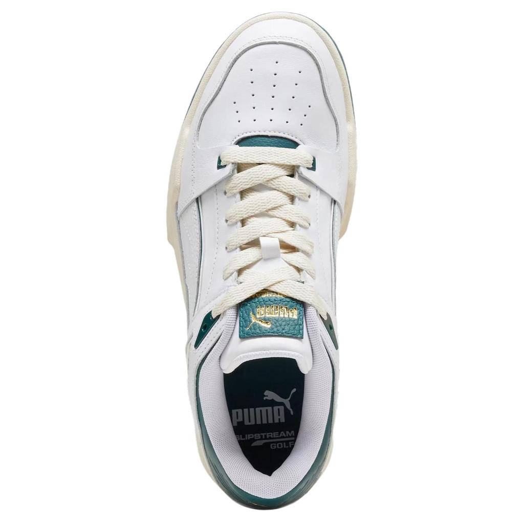 Puma Slipstream G Classic Versatile Shock Absorbing Durable Breathable Lightweight Low Top Golf Shoes Men Sneaker White Green 309744-03