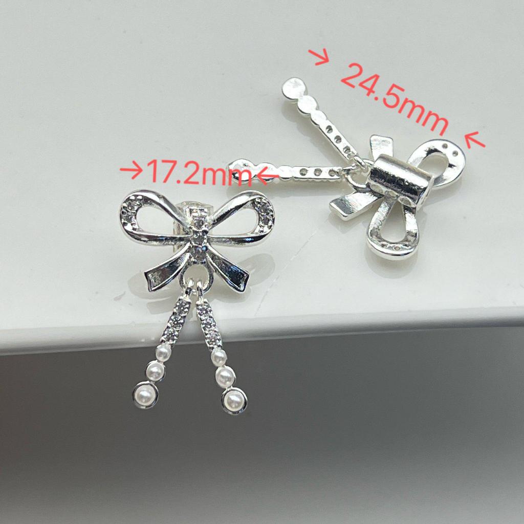High Color Retention Pearl Bead Bow Pendant for DIY Handmade Accessories