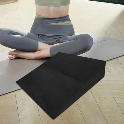 Yoga EVA Foam Wedge Slant Board Footrest Cushion 15.75inchx15.75inchx3.94inch Back Support Squat