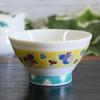 Waza no Kura Kutani Ware Sendan Rice Bowl with Six Gourds (Mubyō) - Stylish Japanese Tableware, Perfect for 60th Birthdays, Gifts