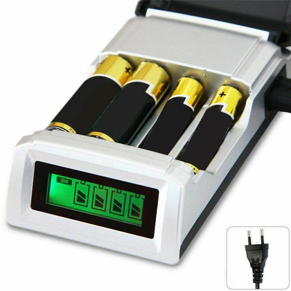 Durable Portable Rechargeable Fast Charging Dock Adapter Intelligent Battery Charger 4 Slot