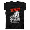 Black T-Shirt Featuring The Rezillos Flying Saucer Attack Punk Rock Music Design, Item B569