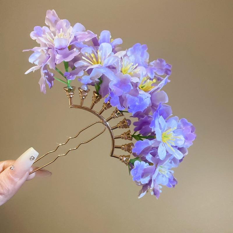 Spring New Fabric Flower Hairpin Fresh, Sweet and Elegant Niche Pastoral Hairpin Light Luxury Premium Hair Accessories