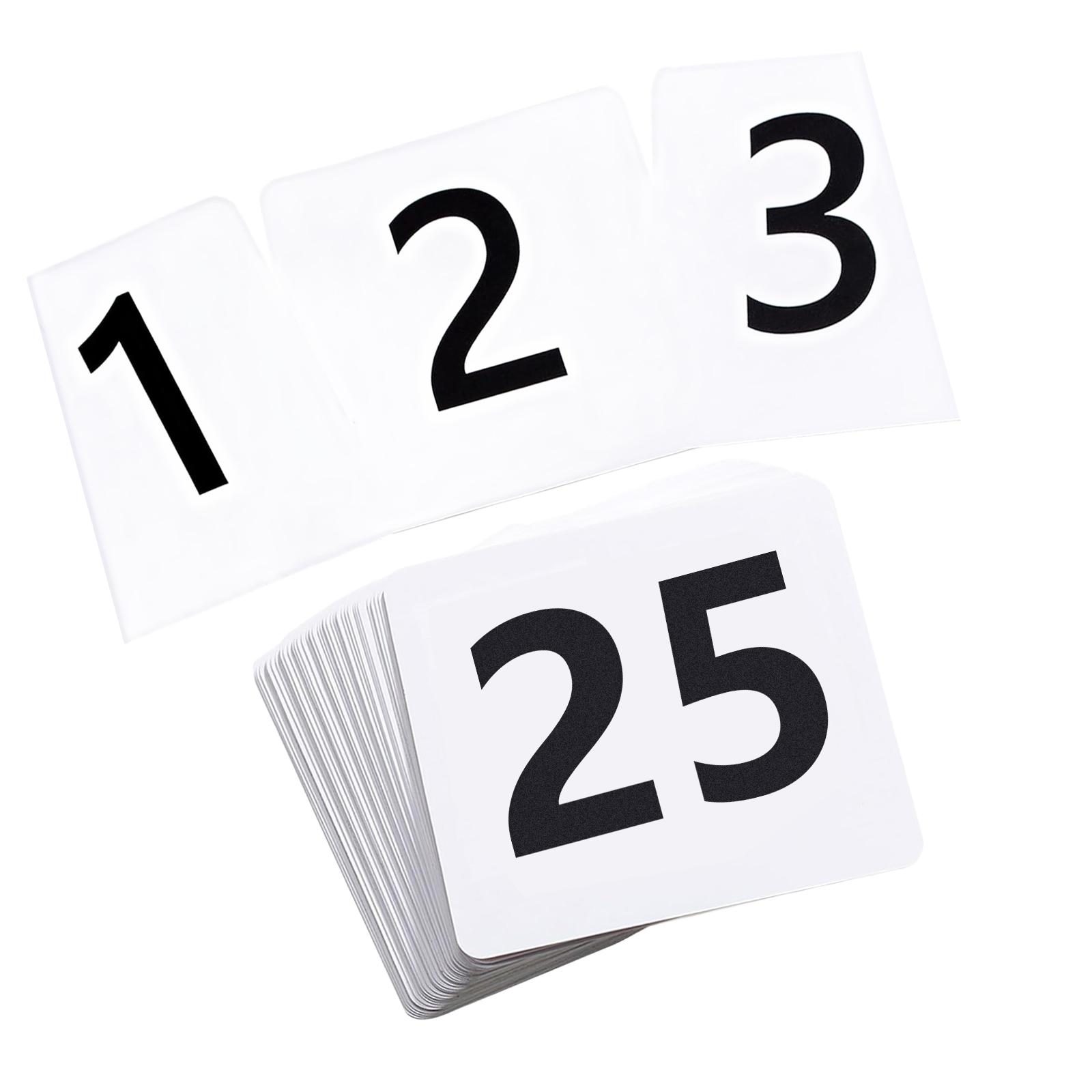

Paper Table Number Cards for Conferences and Parties Double Sided Numbered Seating Cards for Easy Viewing Place Card A