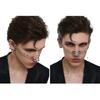 Set di 2 Maschere Mezzo Viso Accessorio Cosplay Unisex Catena per Viso Gioielli per Viso alla Moda Texture Rame per Festa di Halloween
