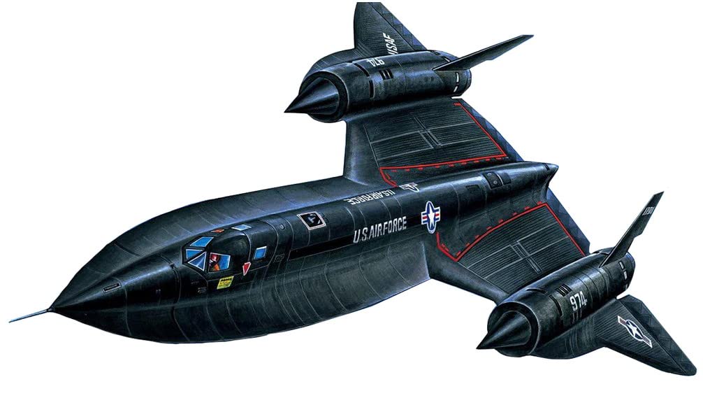 

Academy scale Air Force Blackbird plastic model kit 12448 1/72 U.S. SR-71