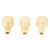 3pcs Air Conditioner Brass Adapter Durable Vacuum Adapter Portable Charging Vacuum Port Adapter for