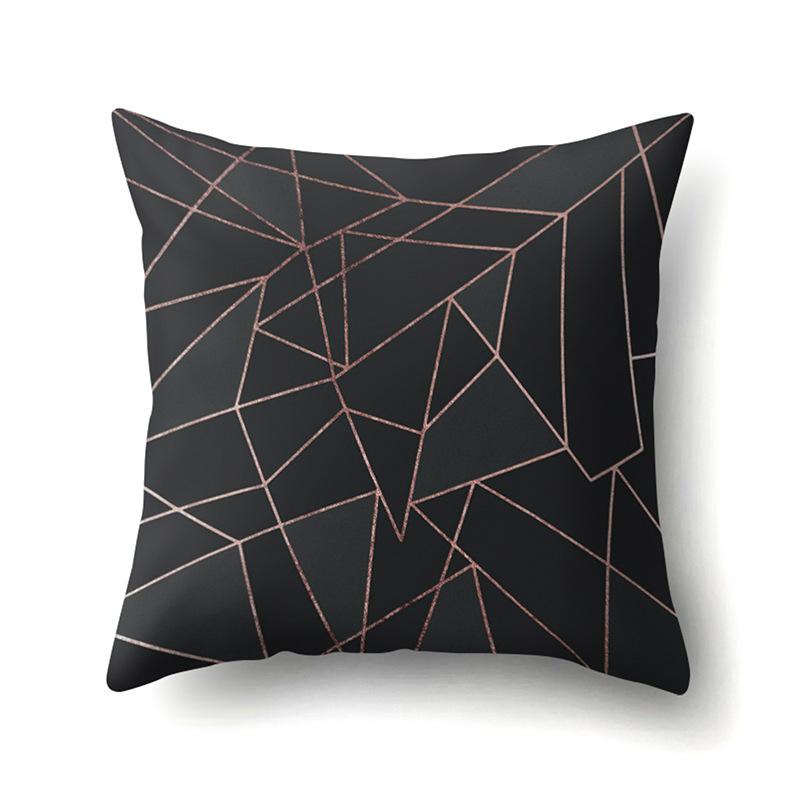 Polyester Pillow Case Automobile Decoration Home Printed Pillow Case Waist Cushion Cover Car Cushion Head Cushion Cover