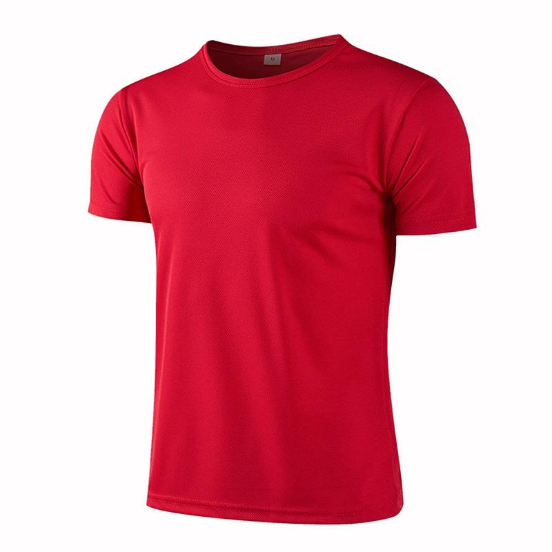Men Running Gym Sport Shirt Quick Dry Moisture Wicking Lightweight Short Sleeve Round Neck Training Exercise Top For Fitness Workout Outdoor Activity