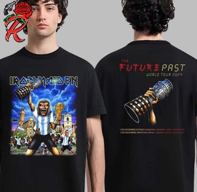 Maglietta Iron Maiden Future Past World Tour 2024 – Argentina 1 e 2 dicembre Conce