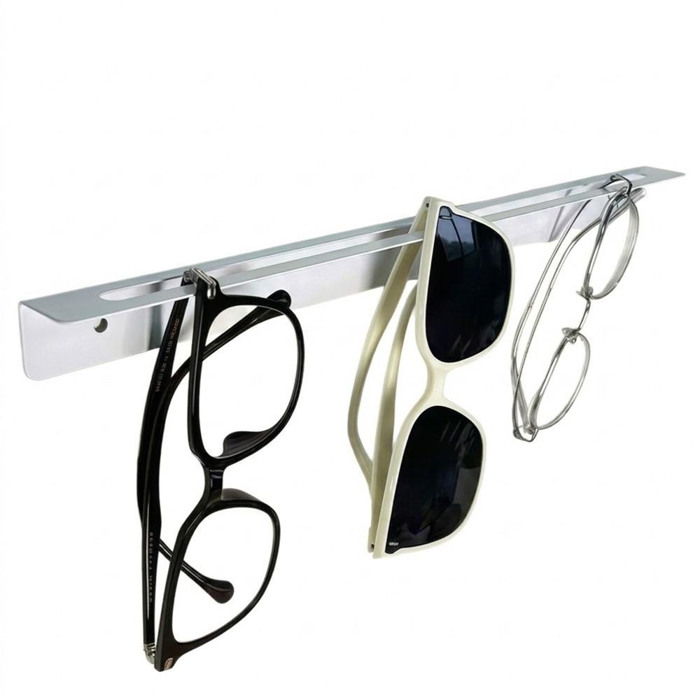 Space Saving Eyeglasses Storage Rack Metal Sunglasses Display Stand Wall Display 35cm/13.78in белый