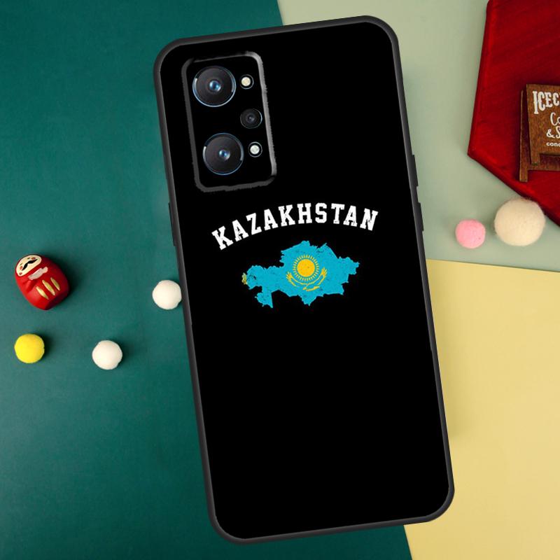 Kazakhstan Flag For Realme 10 11 12 13 14 Pro Plus C67 C65 C63 C61 C55 C53 C51 C35 C71 C75 GT7 15 Pro Case