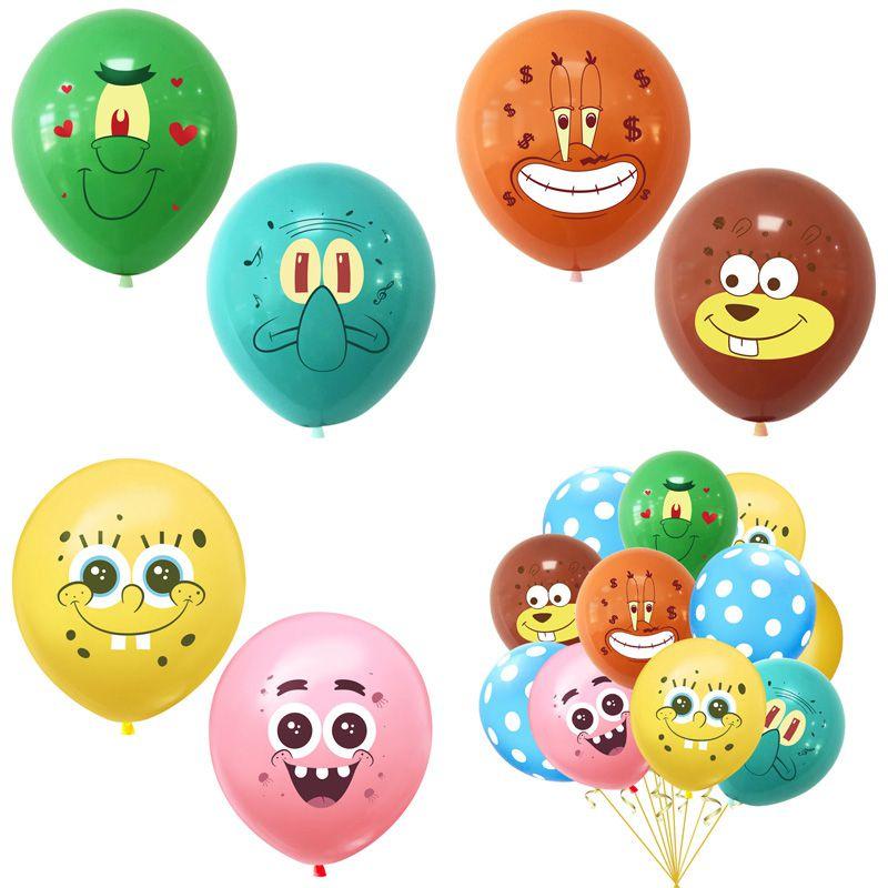 High Quality Spongebob Latex Balloons Perfect For Kids Party And Baby Shower Decor