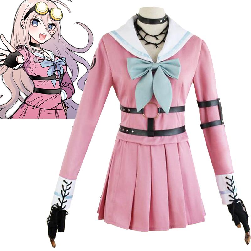 Killing V3 Danganronpa Harmony Iruma Miu Cosplay Halloween Costume Suit Full Set