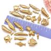 Stainless Steel Tropical Fish Goldfish Pendant Charm for DIY Jewelry.