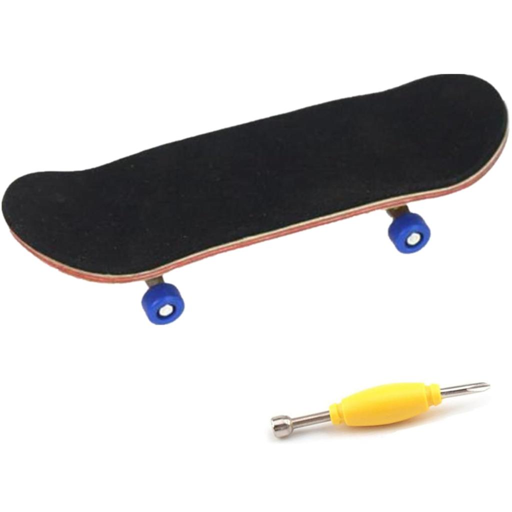 Finger Finger Perfect for Boys and Day Ideal for Skateboarding Image Training Skateboard, Skateboard, Fingerboard, Girls, Children's Gift, (Navy Blue)