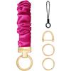 Hovmwey Stretchy Scrunchie Keychain Wristlet, Cute Key Chain Wrist Lanyard Strap for Women Men Car Keys ID Badges Wallet