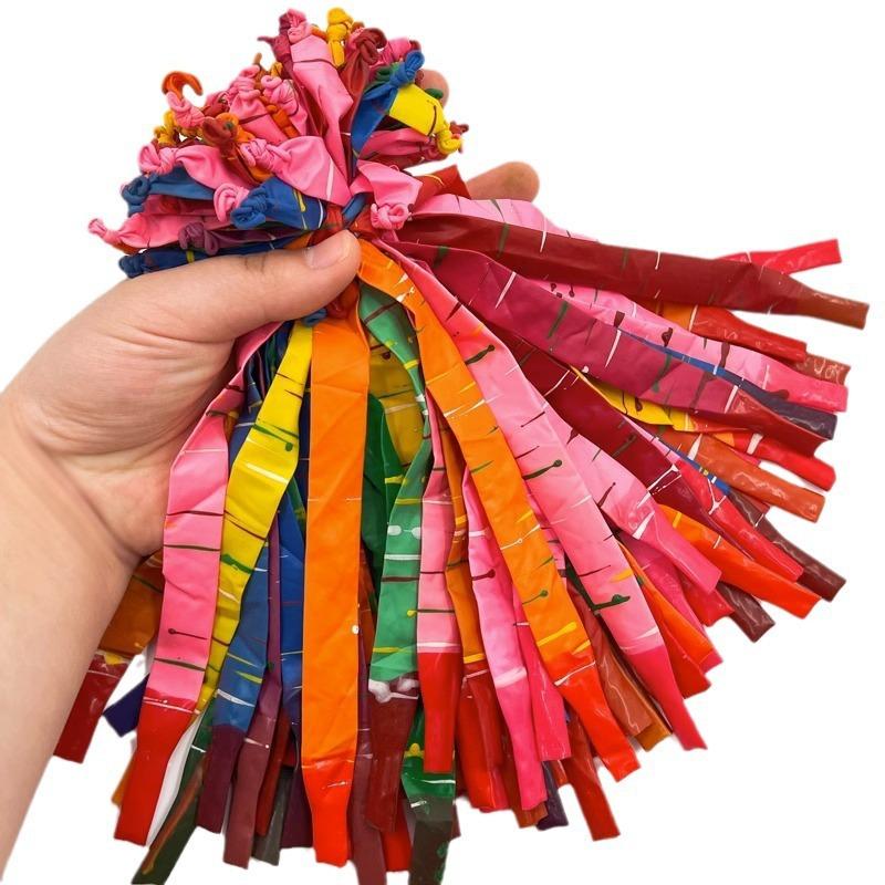 100pcs Colorful Rocket Balloons Can Flying And Scream Into The Sky Latex Balloon Kids Children Birthday Party Decoration Toys