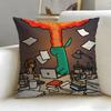 popular cartoon JOGUMAN Cushion Cover Soft & Easy-Wash Pillow Case – Versatile for Couch, Bed, Travel and Office