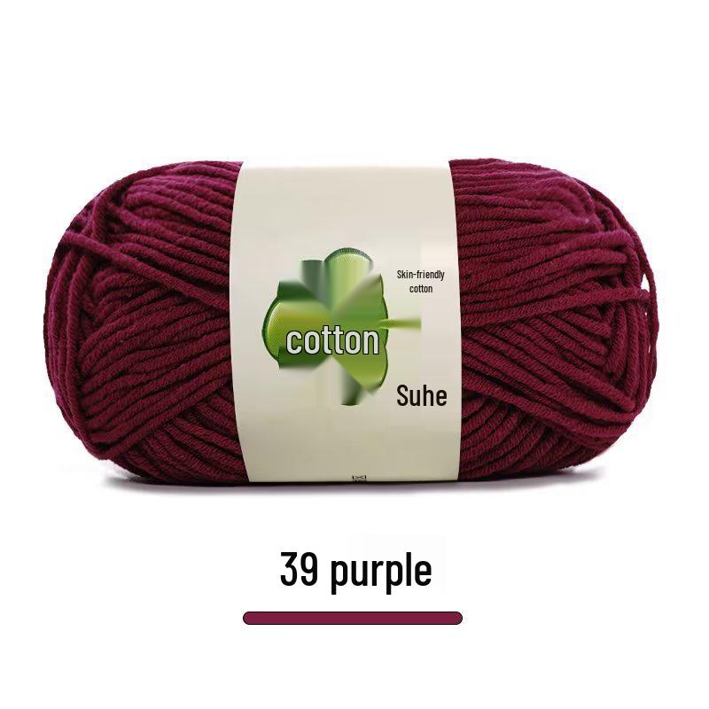 Suhe 5-Ply Combed Cotton Yarn for Children's Hand-Knitted Dolls & Blankets